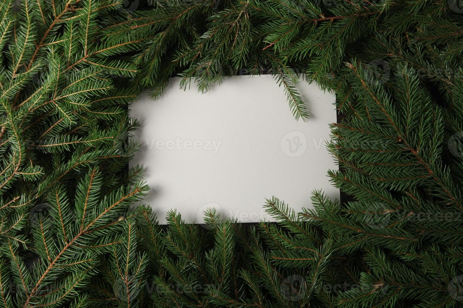 Merry Christmas and Happy New Year. A New Year's background with New Year decorations.New Year's card. photo