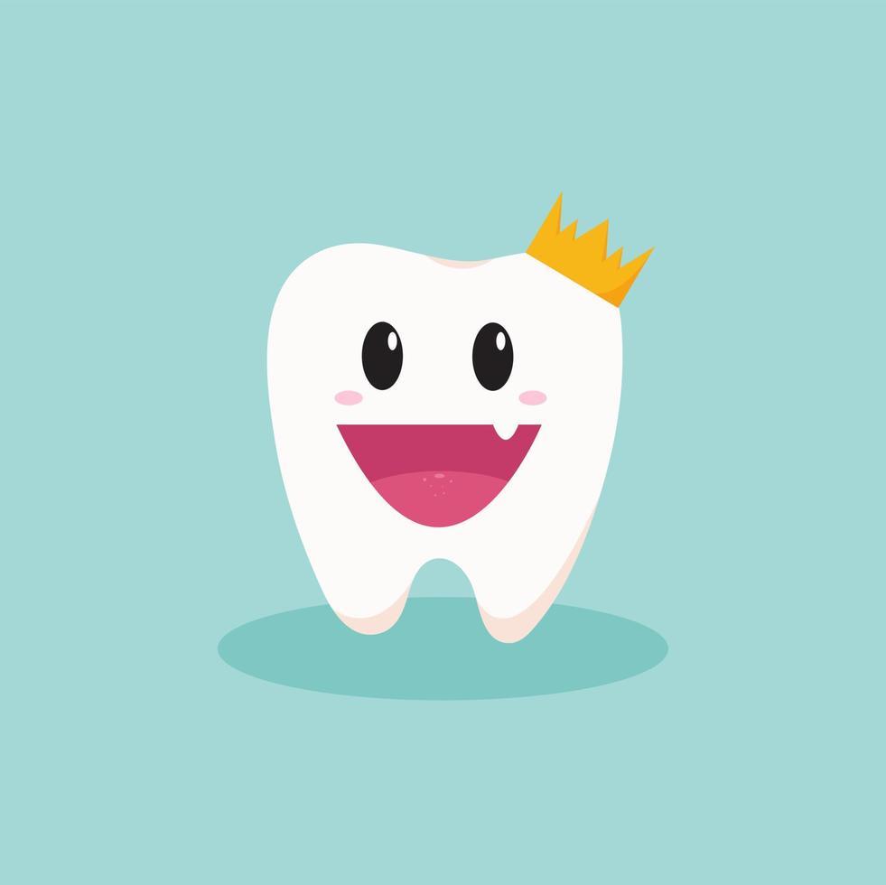 First tooth cute free vector illustration