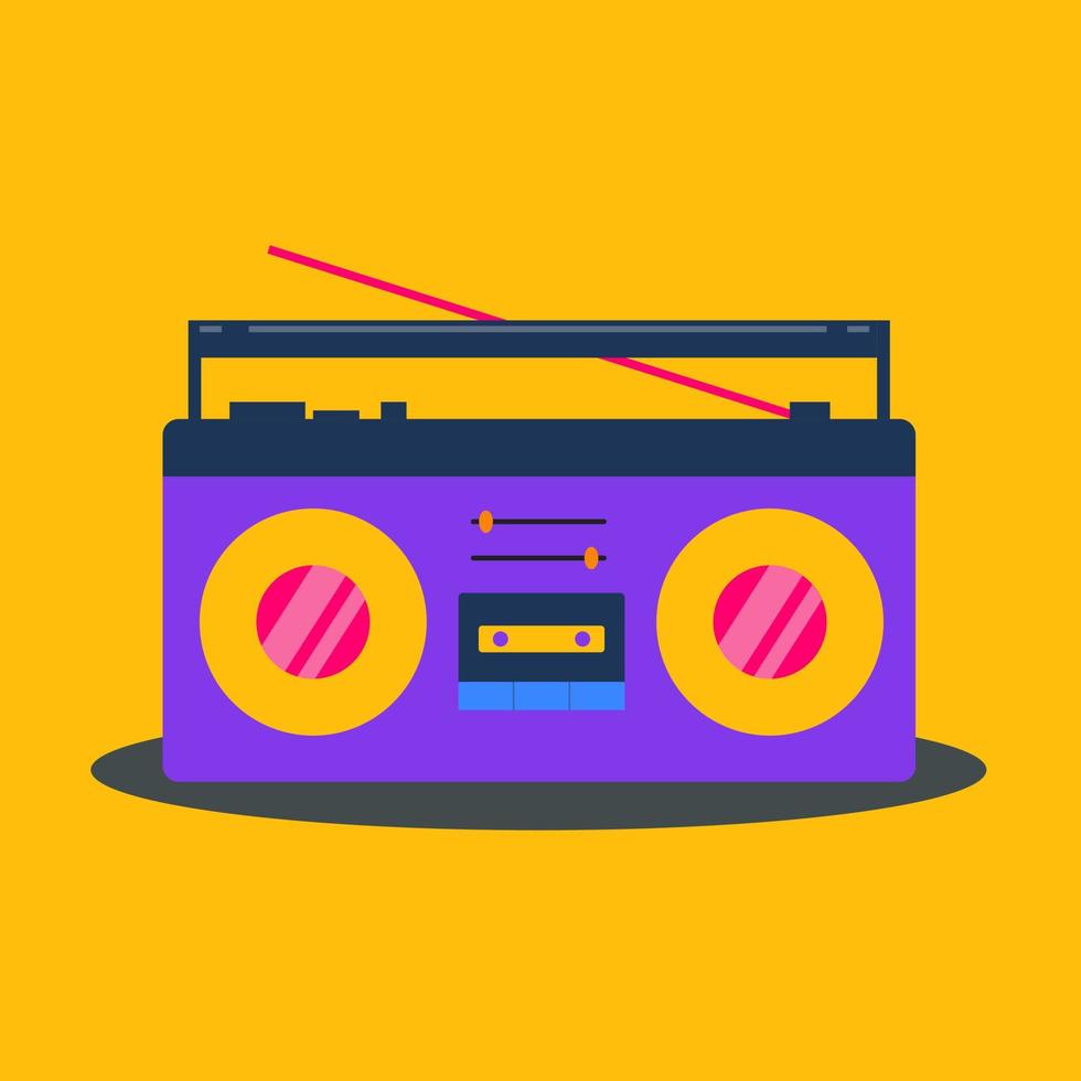 Free Boom box Vector Illustration