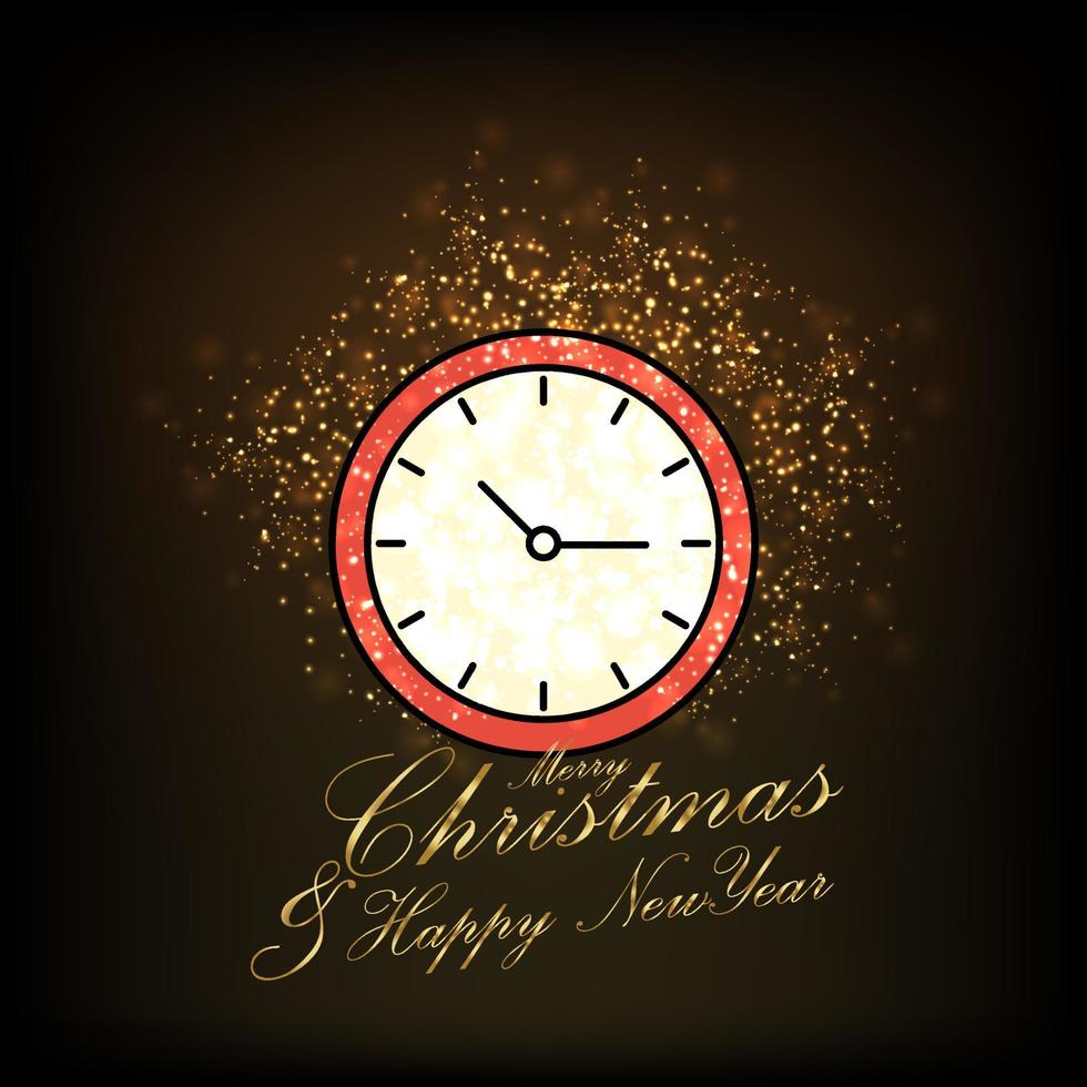 Merry Christmas and Happy new Year Abstract Glitter background vector