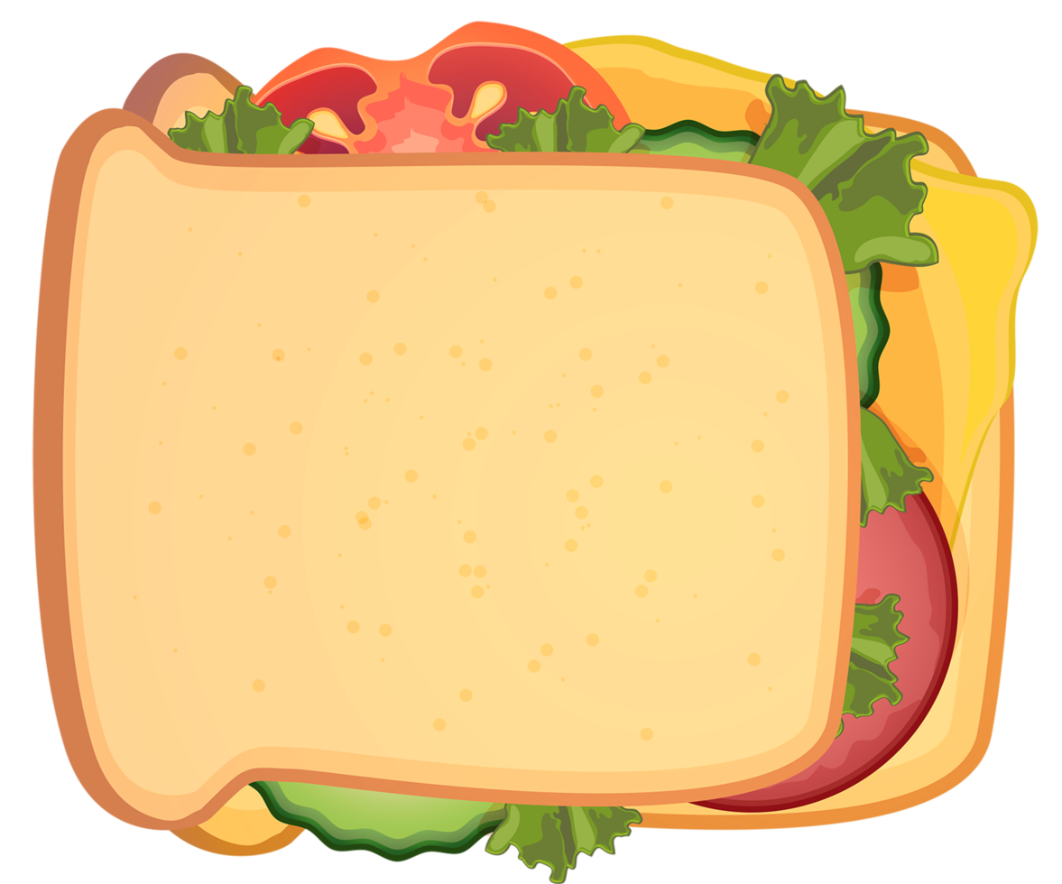 Sandwich transparenter Hintergrund png