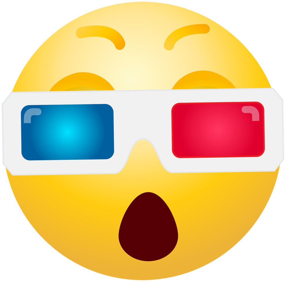 3D Glasses Emoticon png