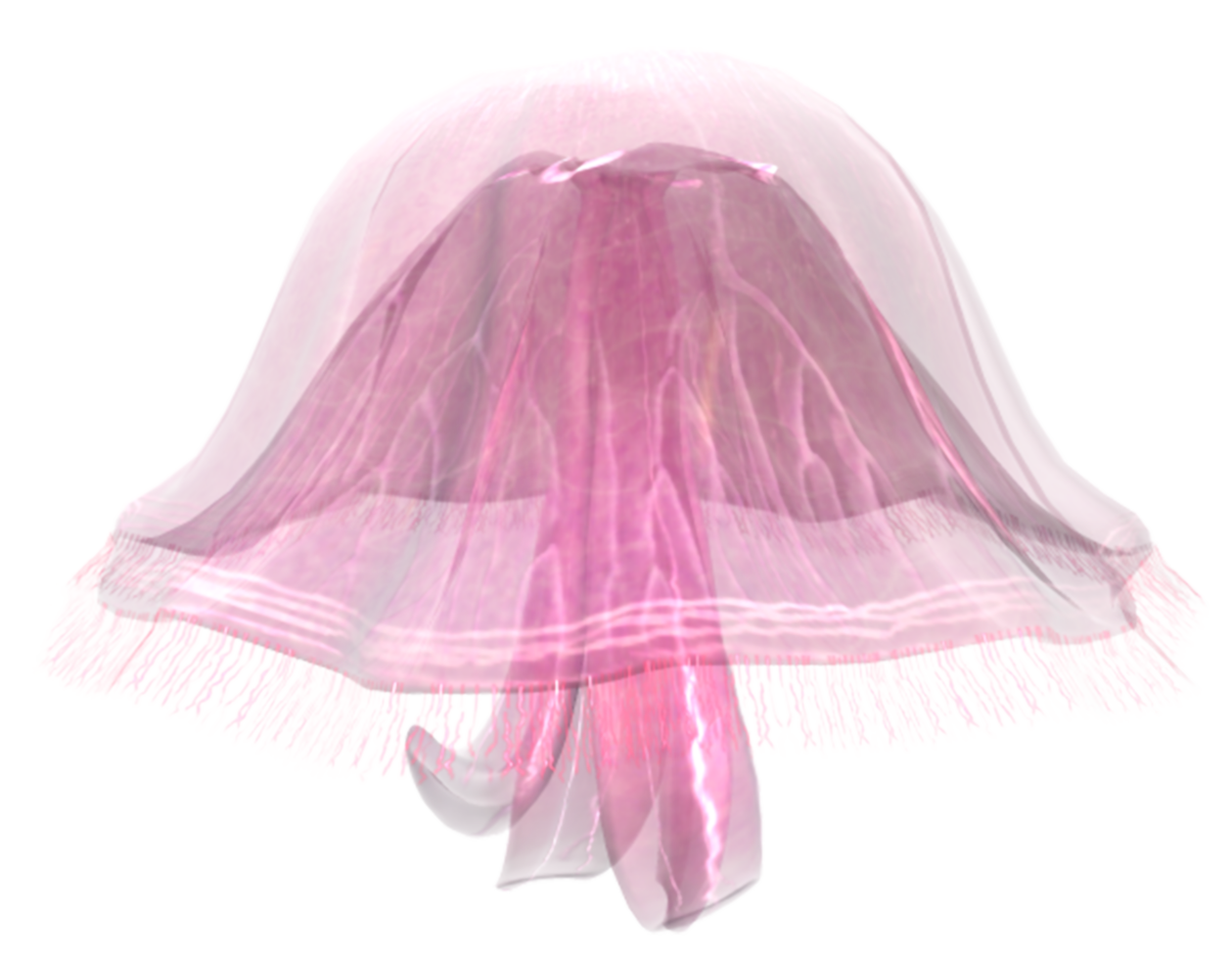 água-viva rosa transparente png