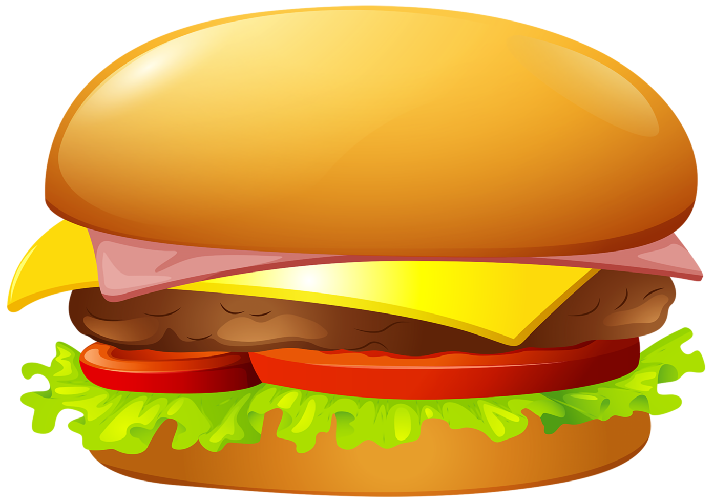 Hamburger trasparente sfondo png