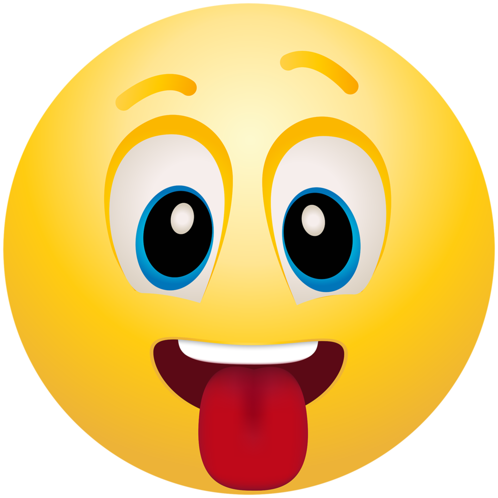 lingua su emoticon png