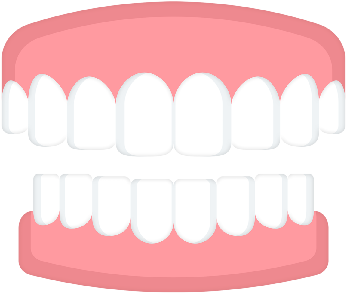 dientes fondo transparente png