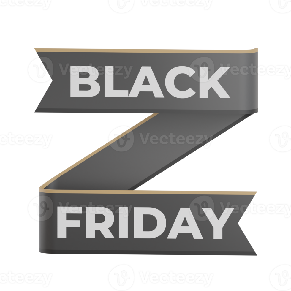 3d black friday Banner png