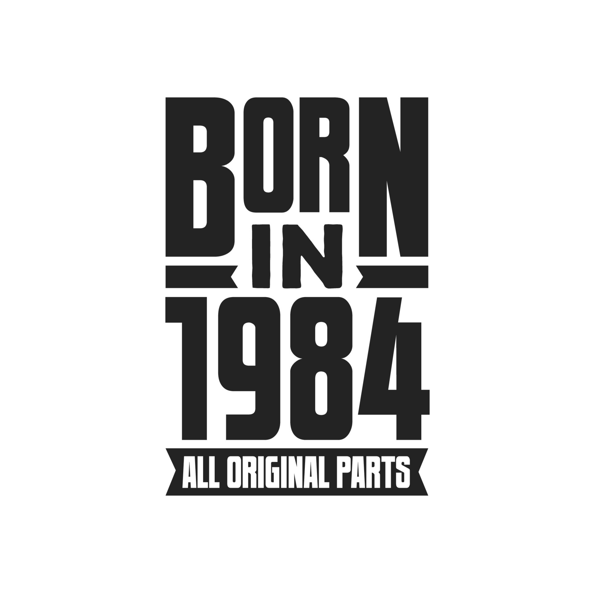 nacido en 1984 diseño de cita de cumpleaños para los nacidos en el año