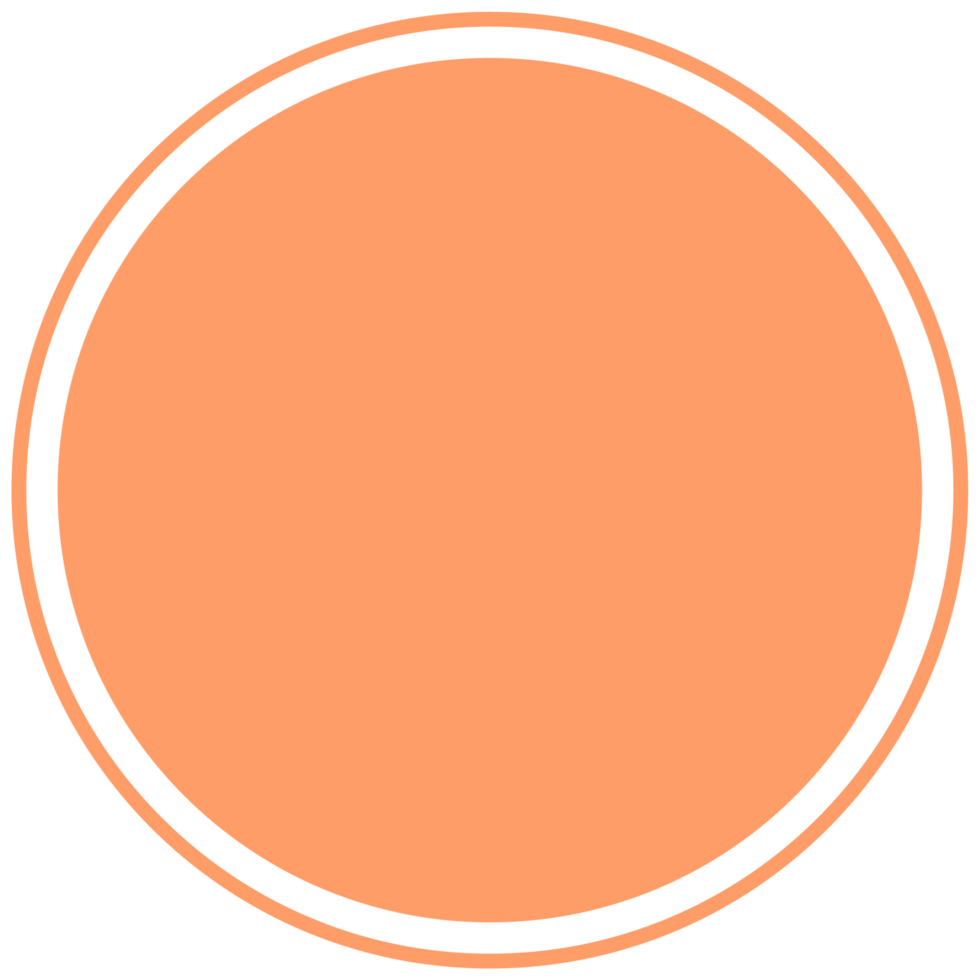 Orange round background for text. Create posts, stories, headlines, highlights. Transparent PNG Clipart