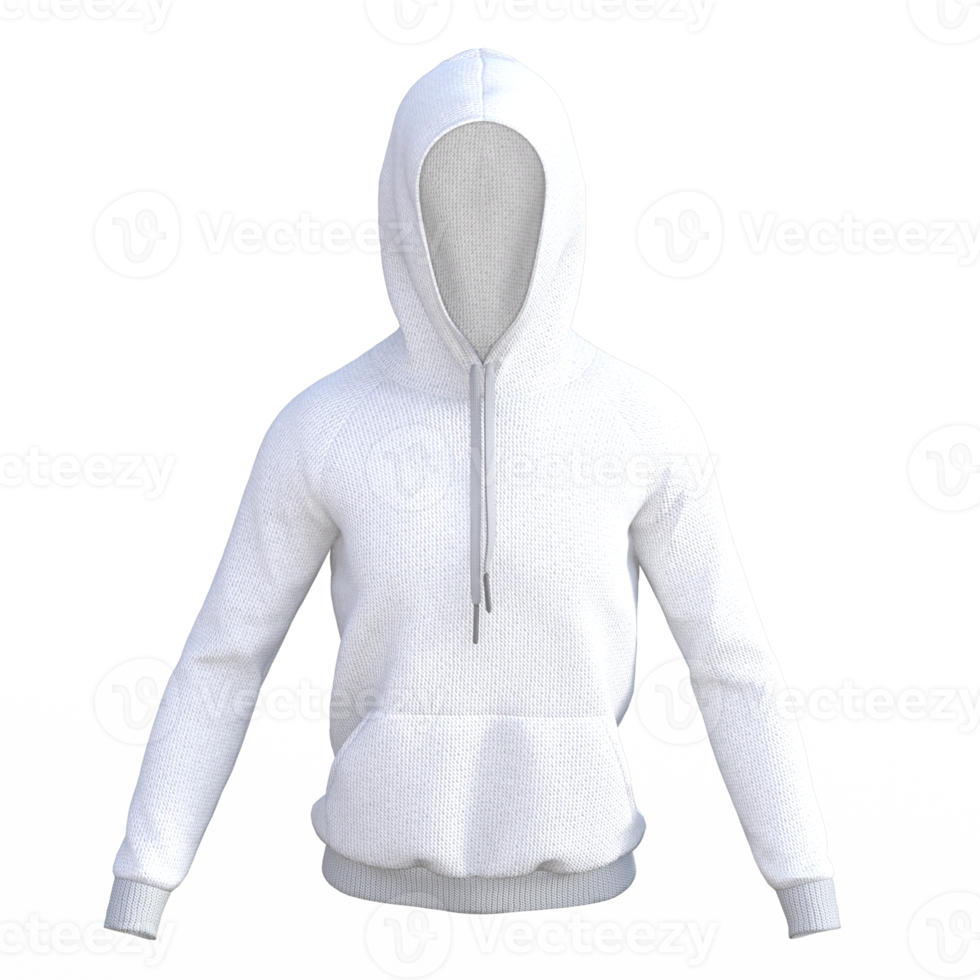 Hoodie 3D-Rendering png