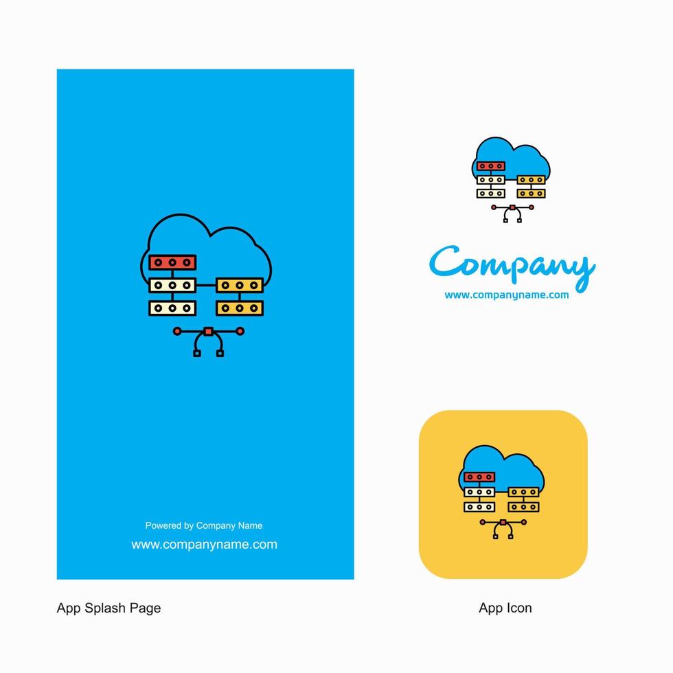 Network communication Company Logo App Icon and Splash Page Design Creative Business App Design Elements vector