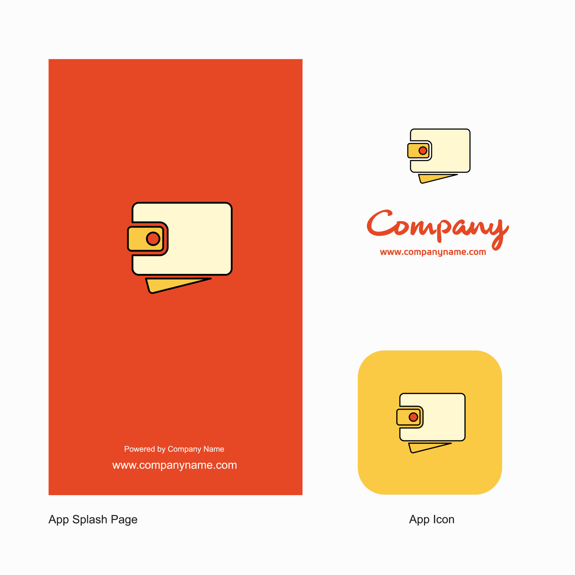 Wallet Company Logo App Icon And Splash Page Design Creative Business wallet-company-logo-app-icon-and-splash-page-design-creative-business