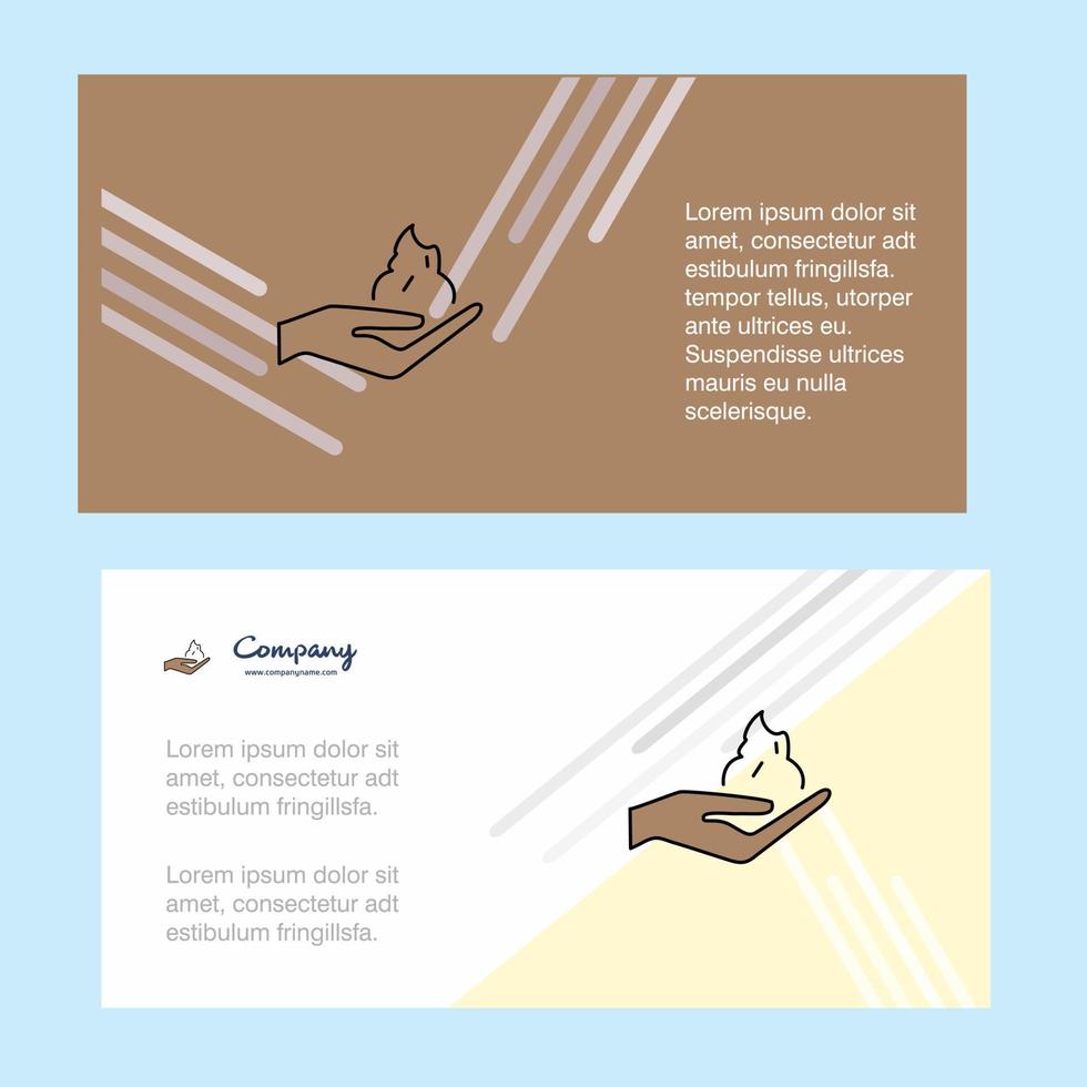 Shaving foam abstract corporate business banner template horizontal advertising business banner vector