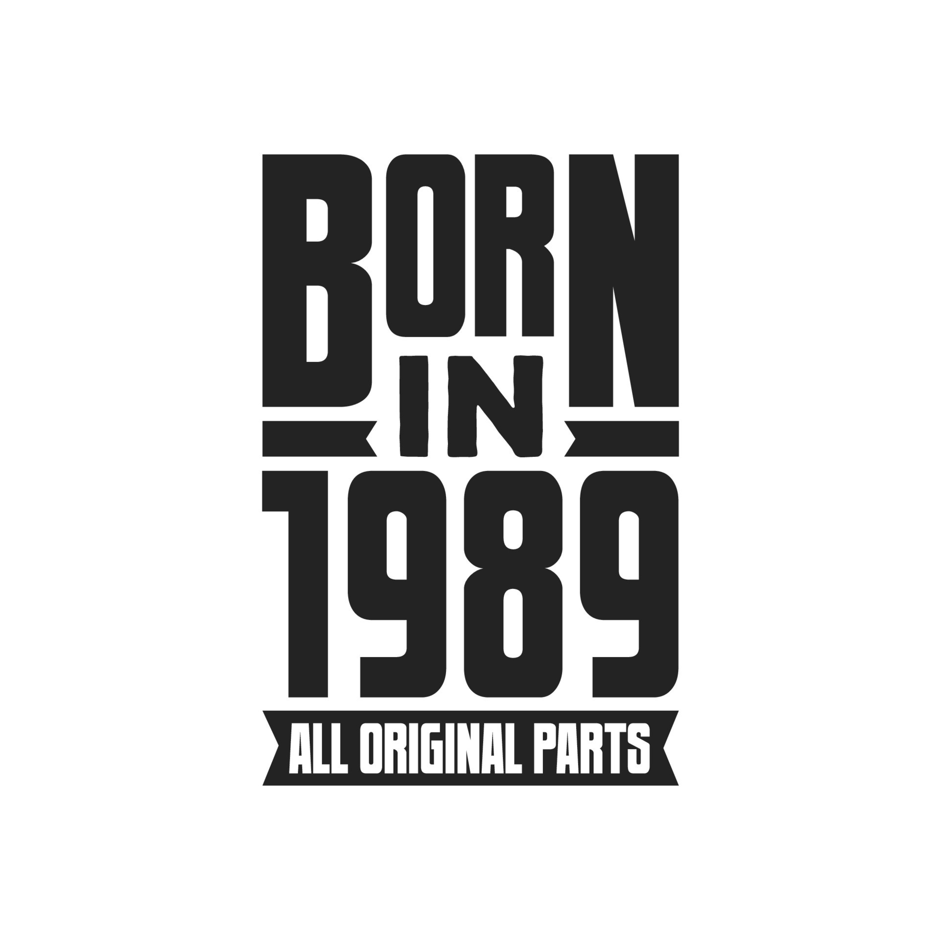 nacido en 1989 diseño de cita de cumpleaños para los nacidos en el año