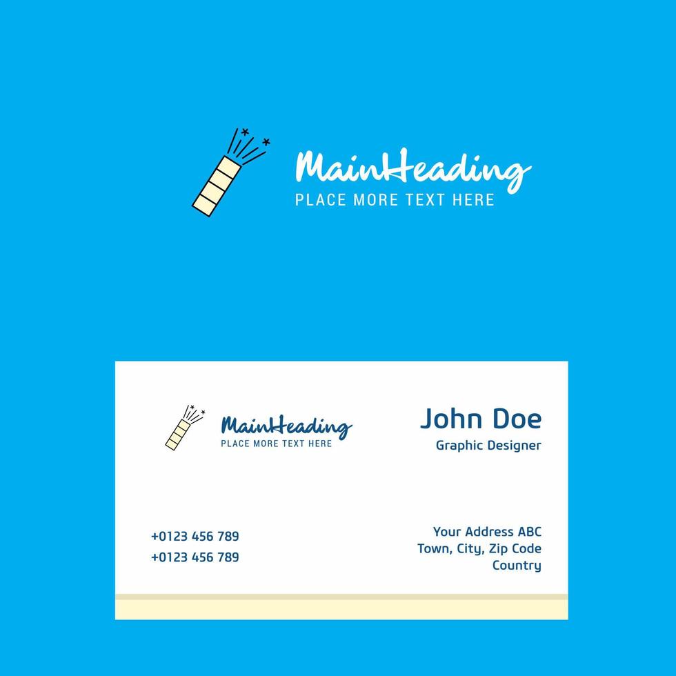 POP logo Design with business card template Elegant corporate identity Vector