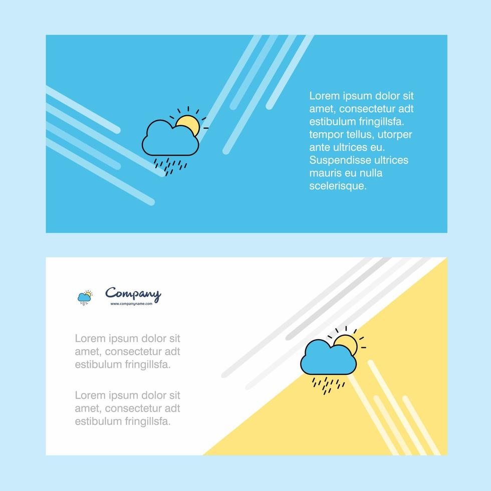 Raining abstract corporate business banner template horizontal advertising business banner vector