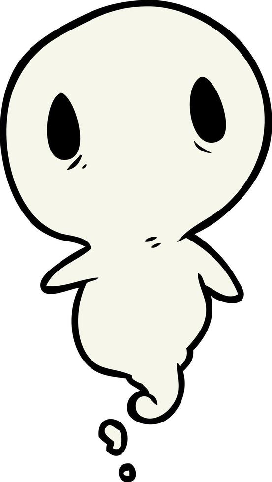 Cartoon cute ghost vector