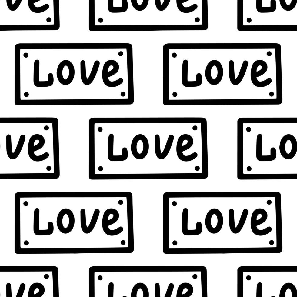 Love seamless pattern vector