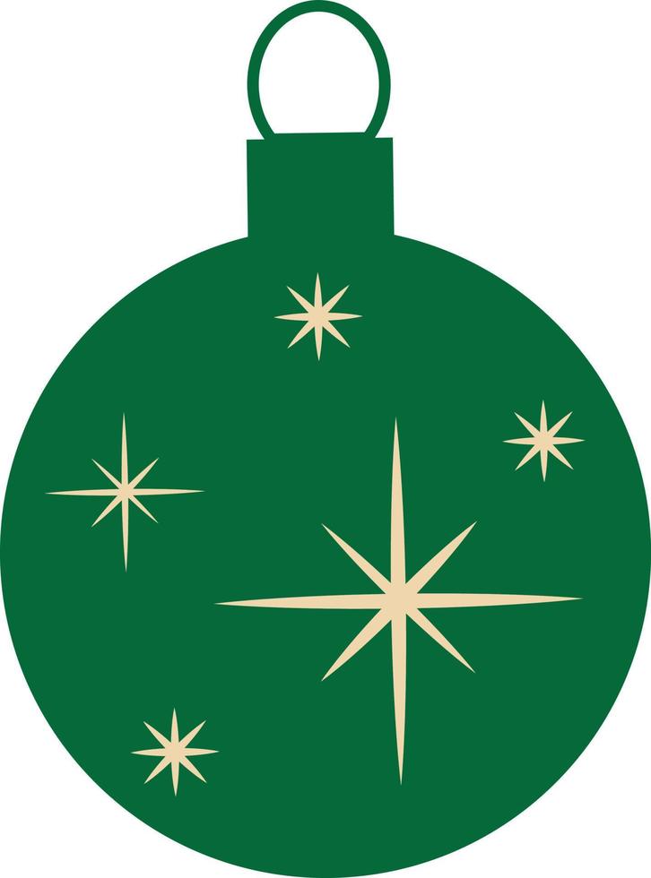 Vintage Christmas tree toy vector