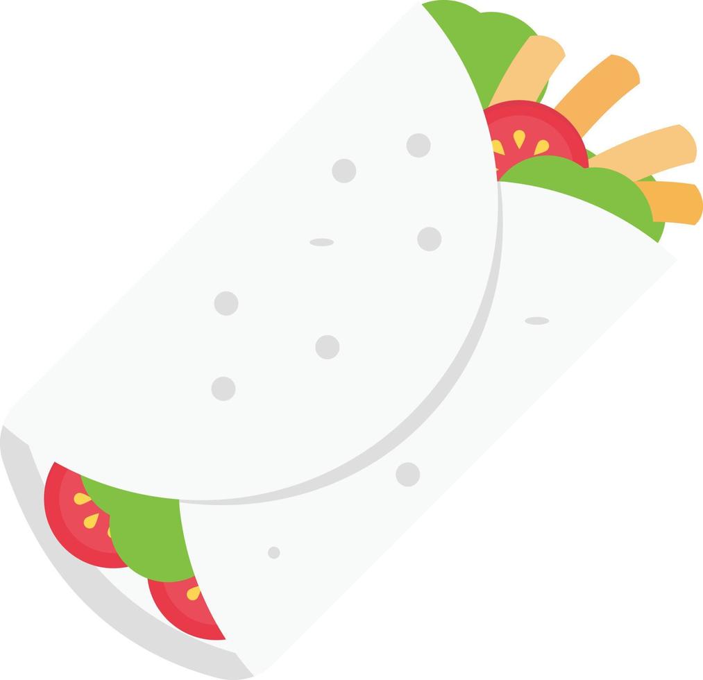 ilustración vectorial de shawarma en un fondo. símbolos de calidad premium. iconos vectoriales para concepto y diseño gráfico. vector