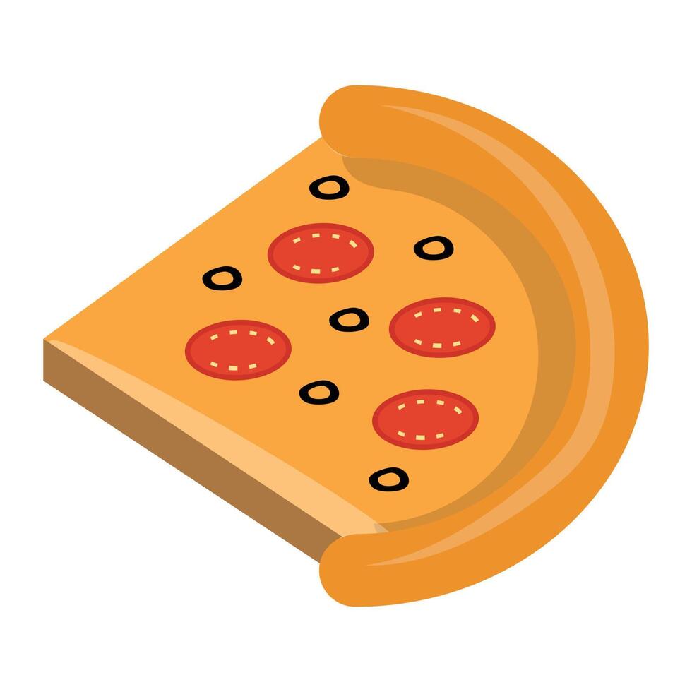 ilustración de vector de pizza en un fondo. símbolos de calidad premium. iconos vectoriales para concepto y diseño gráfico.