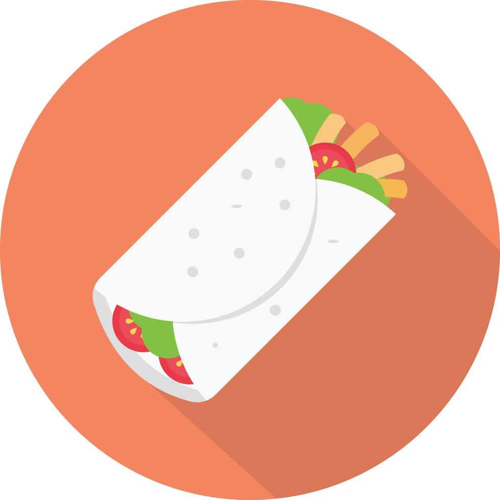 ilustración vectorial de shawarma en un fondo. símbolos de calidad premium. iconos vectoriales para concepto y diseño gráfico. vector