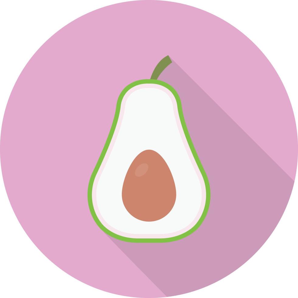 ilustración de vector de aguacate en un fondo. símbolos de calidad premium. iconos vectoriales para concepto y diseño gráfico.