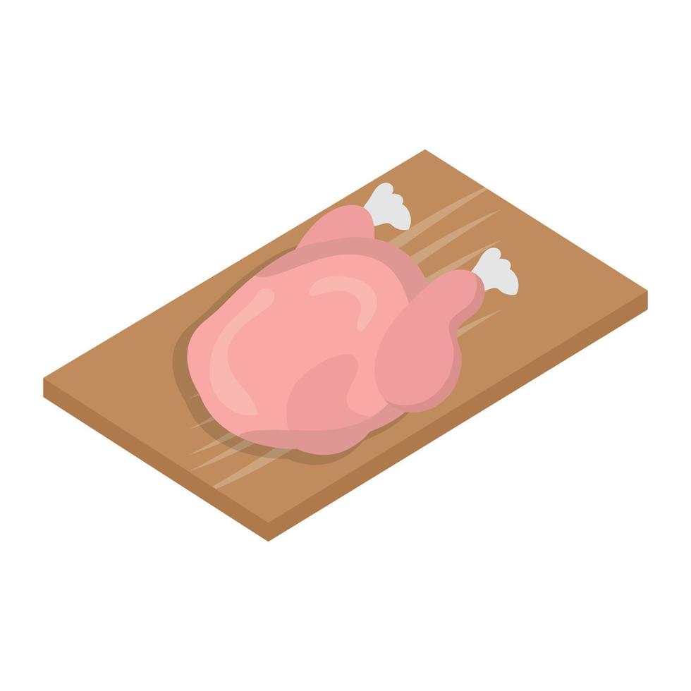 ilustración de vector de carne en un fondo. símbolos de calidad premium. iconos vectoriales para concepto y diseño gráfico.