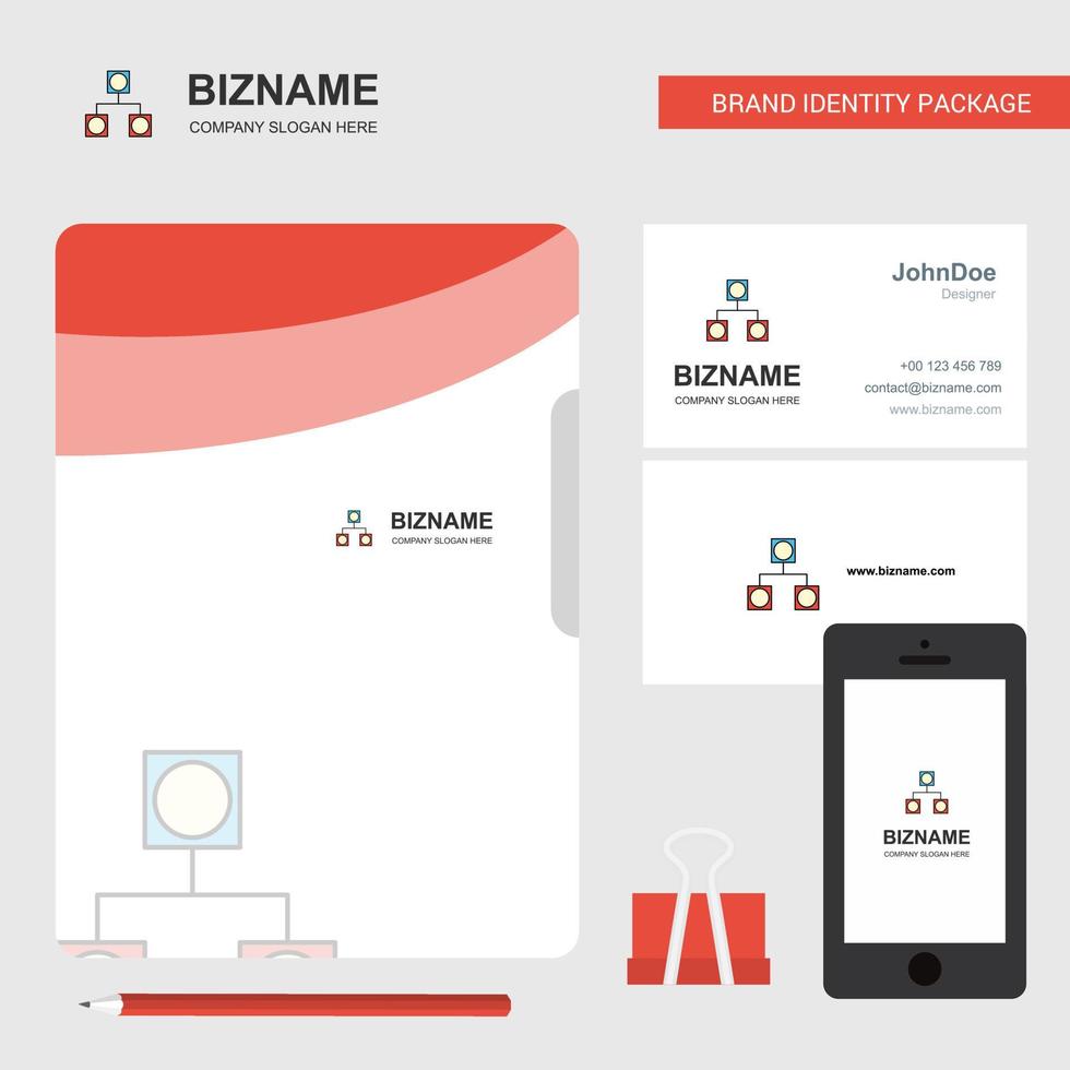 Networks Business Logo File Cover Visiting Card and Mobile App Design Vector Illustration