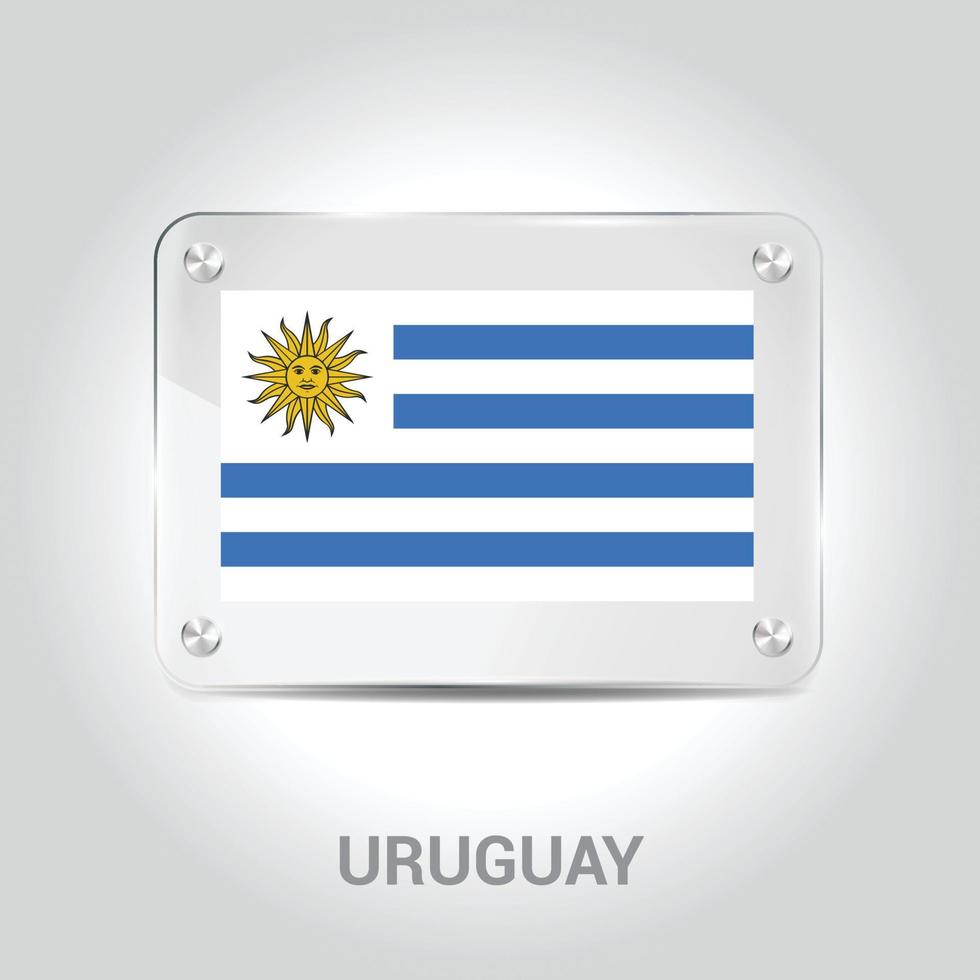 Uruguay flag design vector