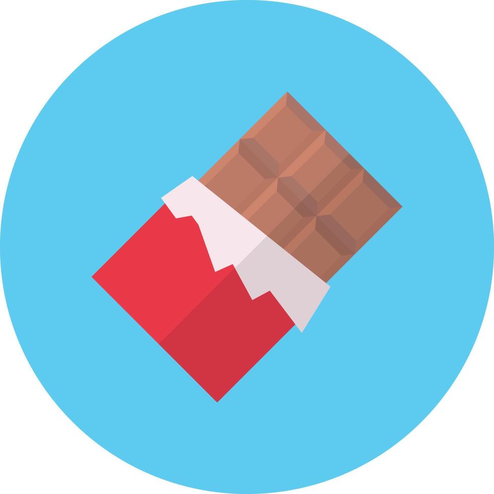 ilustración de vector de chocolate en un fondo. símbolos de calidad premium. iconos vectoriales para concepto y diseño gráfico.