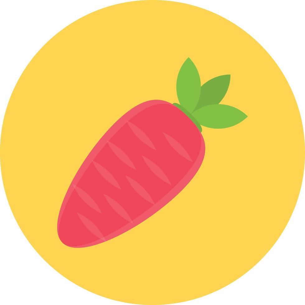 ilustración de vector de zanahoria en un fondo. símbolos de calidad premium. iconos vectoriales para concepto y diseño gráfico.