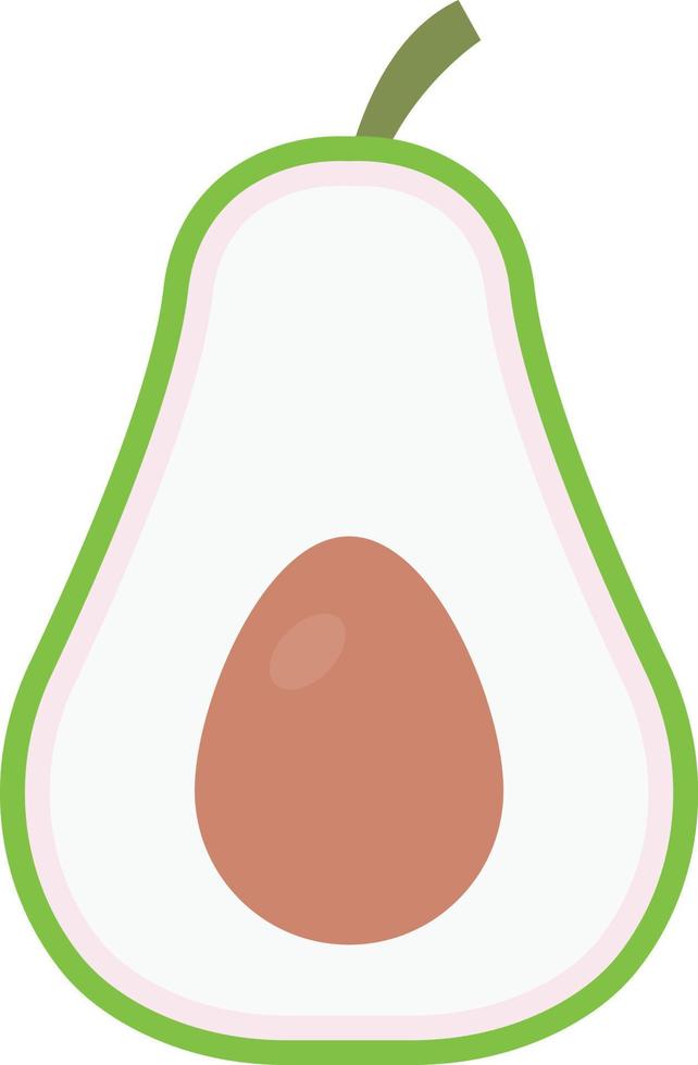 ilustración de vector de aguacate en un fondo. símbolos de calidad premium. iconos vectoriales para concepto y diseño gráfico.