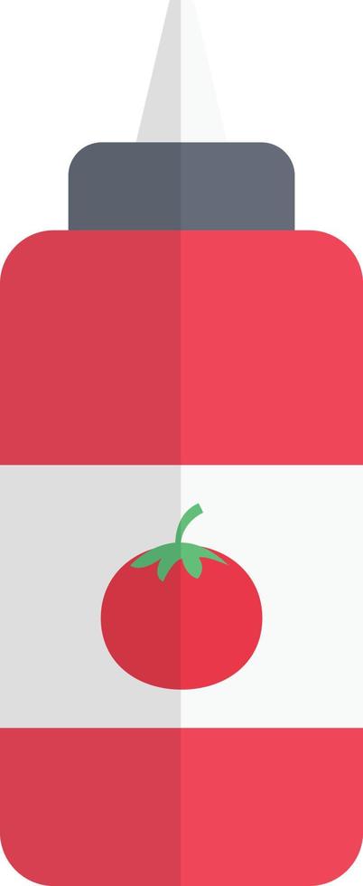 ilustración vectorial de ketchup en un fondo. símbolos de calidad premium. iconos vectoriales para concepto y diseño gráfico. vector