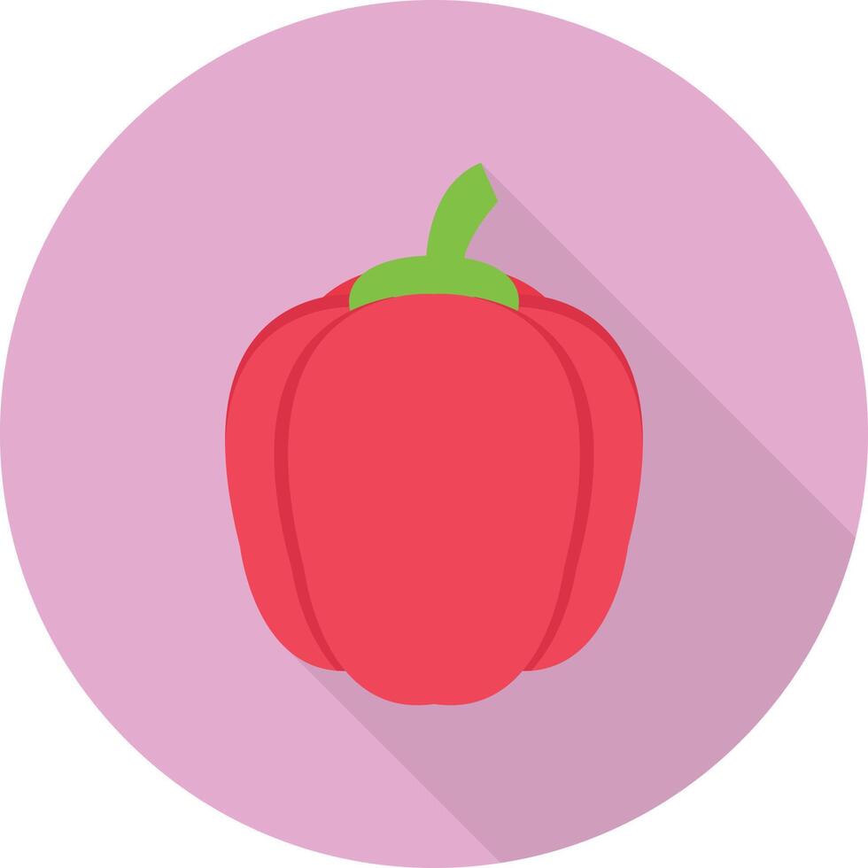 Ilustración de vector de capsicum en un fondo. Símbolos de calidad premium. Iconos vectoriales para concepto y diseño gráfico.