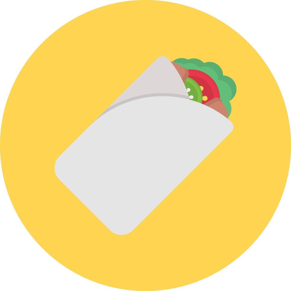 ilustración vectorial de shawarma en un fondo. símbolos de calidad premium. iconos vectoriales para concepto y diseño gráfico. vector