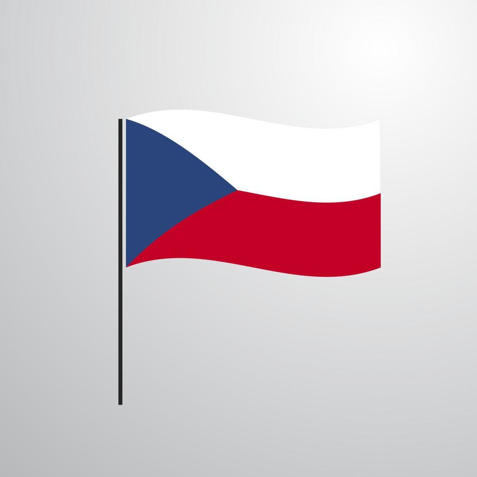 Czech Republic waving Flag vector