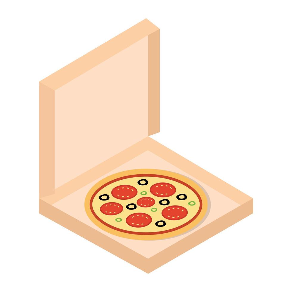 ilustración de vector de pizza en un fondo. símbolos de calidad premium. iconos vectoriales para concepto y diseño gráfico.