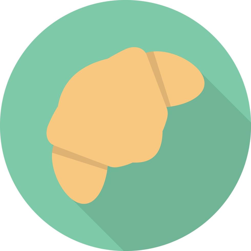 ilustración de vector de croissant en un fondo. símbolos de calidad premium. iconos vectoriales para concepto y diseño gráfico.