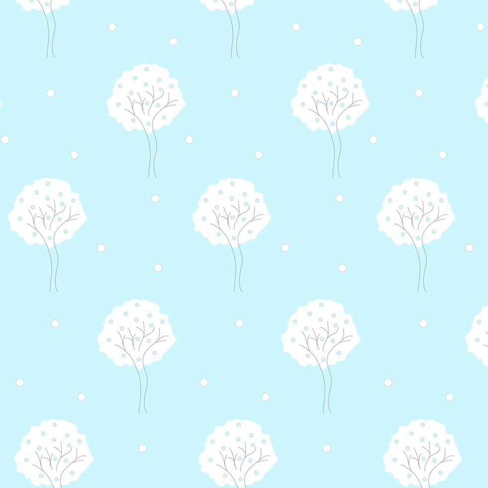 fondo de bosque de invierno sin costuras. dibujado a mano. genial para el diseño de arte de pared, envoltura, tela, textil, estampados de almohadas o mantas, etc. ilustración vectorial vector