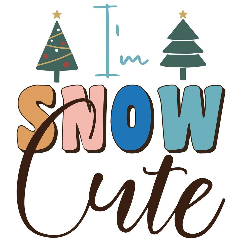 I'm Snow Cute T-Shirt vector