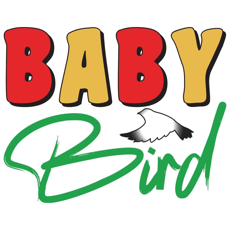 Baby Bird T-Shirt vector