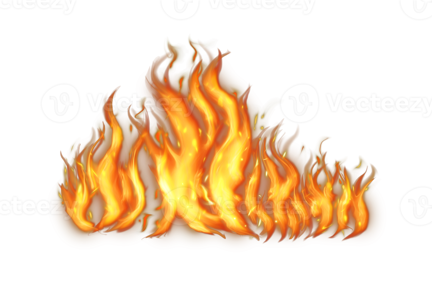 chamas de fogo ardentes realistas, faíscas quentes ardentes chama de fogo realista, efeito de chamas de fogo com fumaça preta png