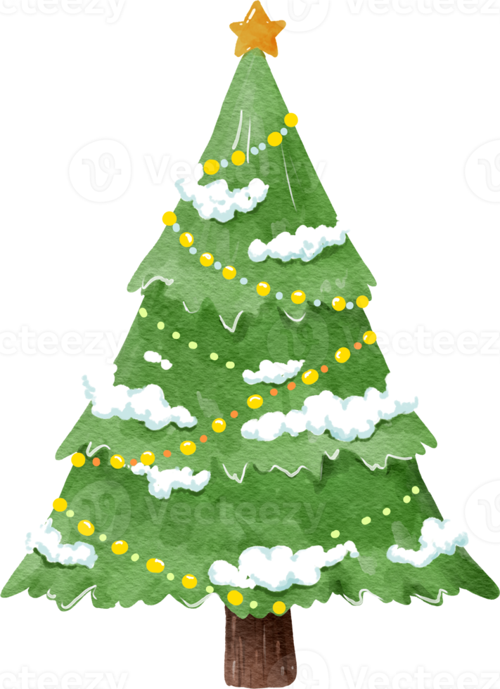 kerstboom aquarel png