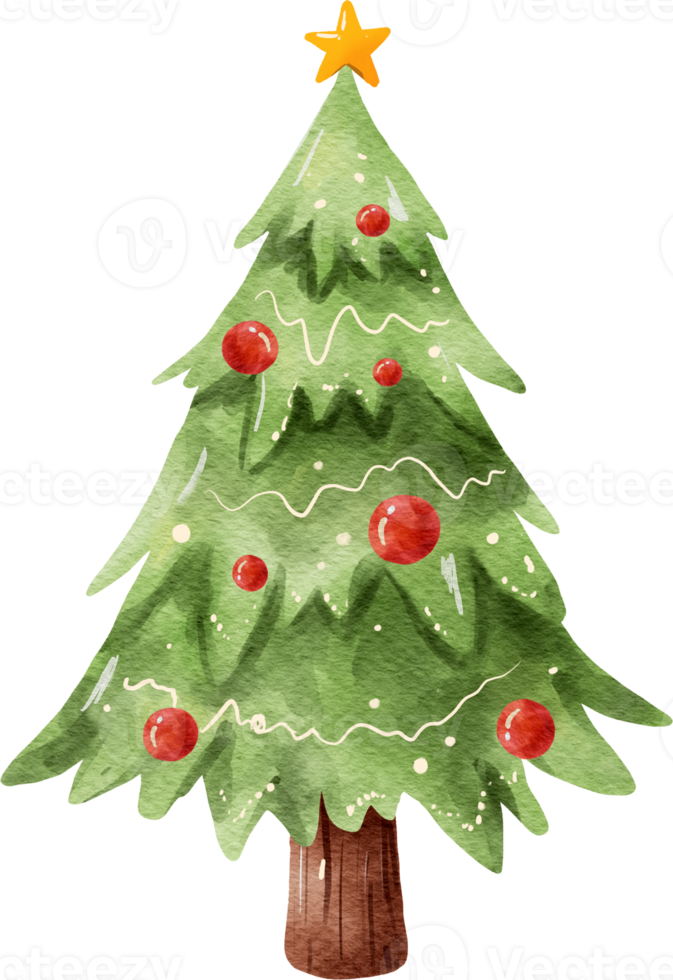 kerstboom aquarel png