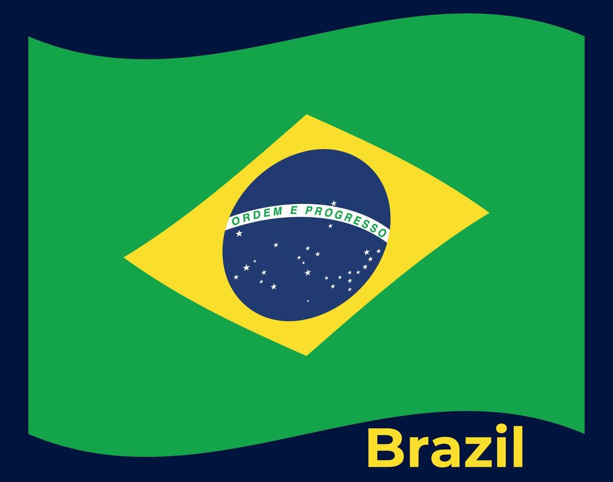 Brazil Flag Vector Illustration