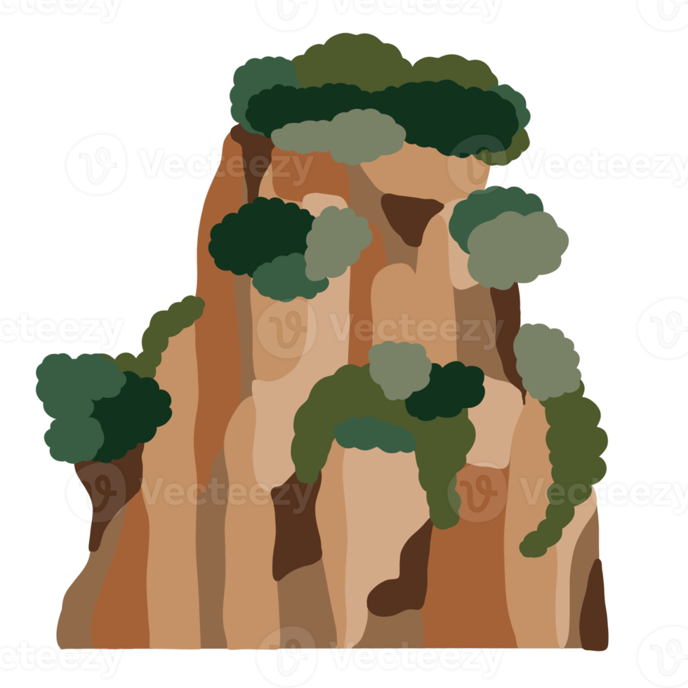 Illustration of mountains. png