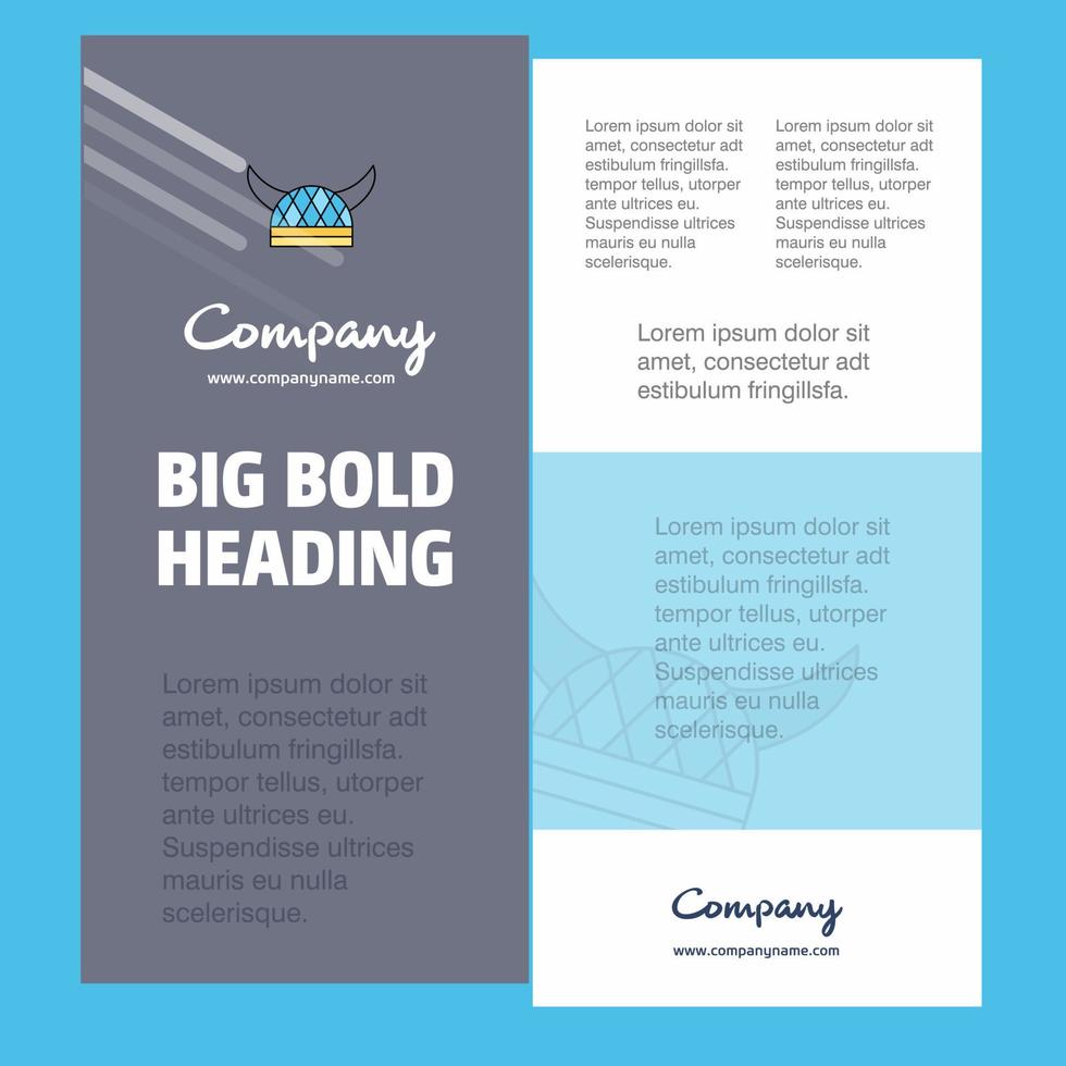 Helmet Business Company Poster Template with place for text and images vector background