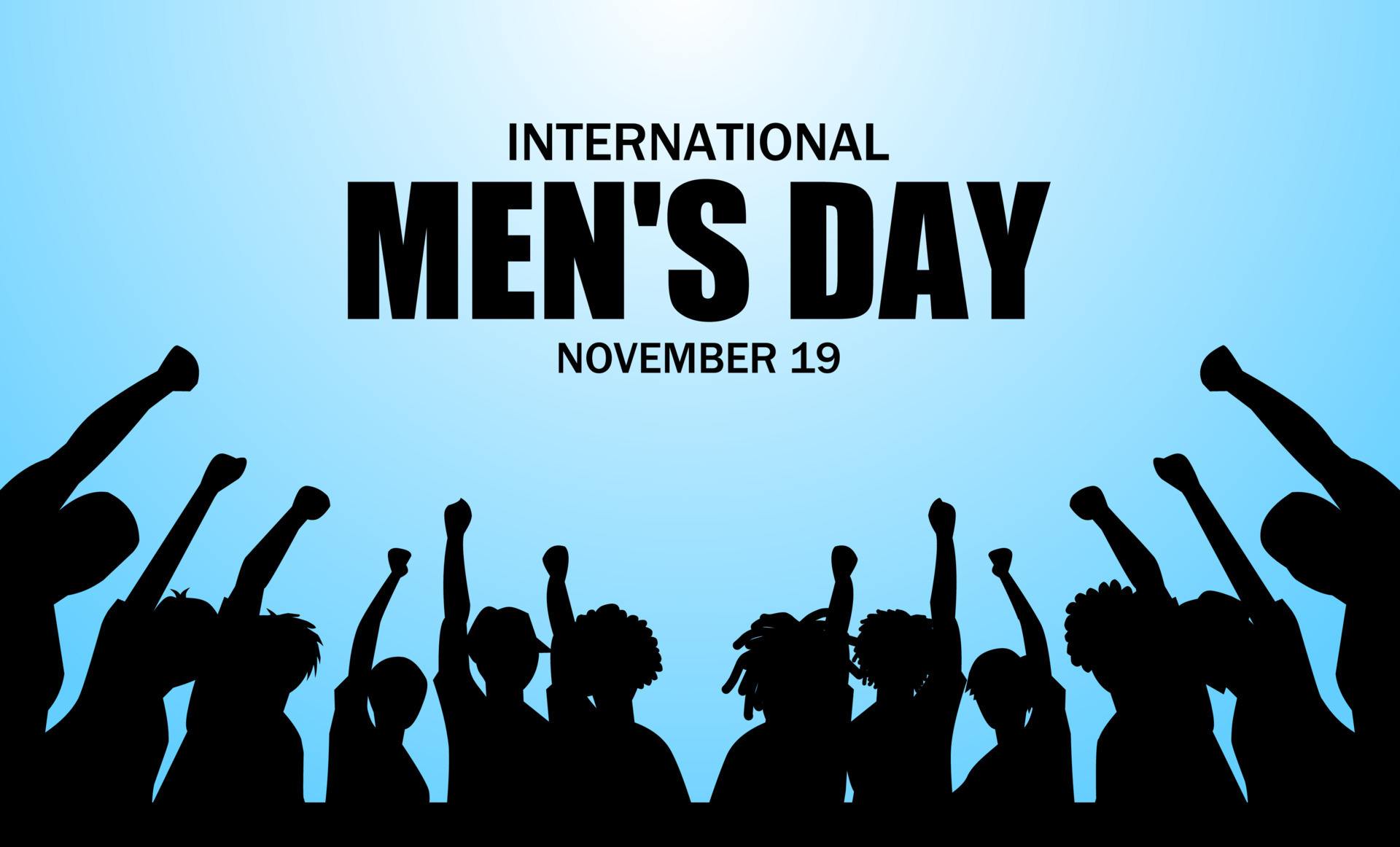 ilustración vectorial del tema del día internacional de los hombres