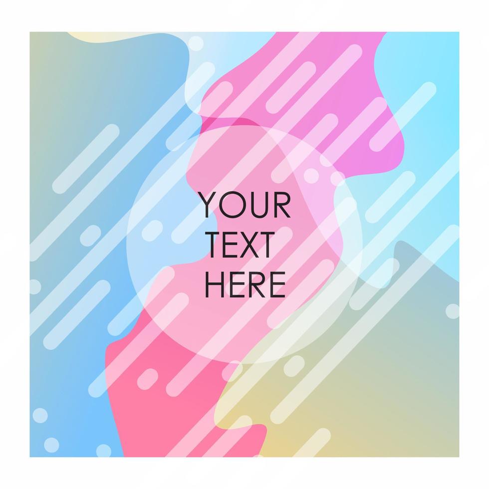 Colorful background with typography design vector